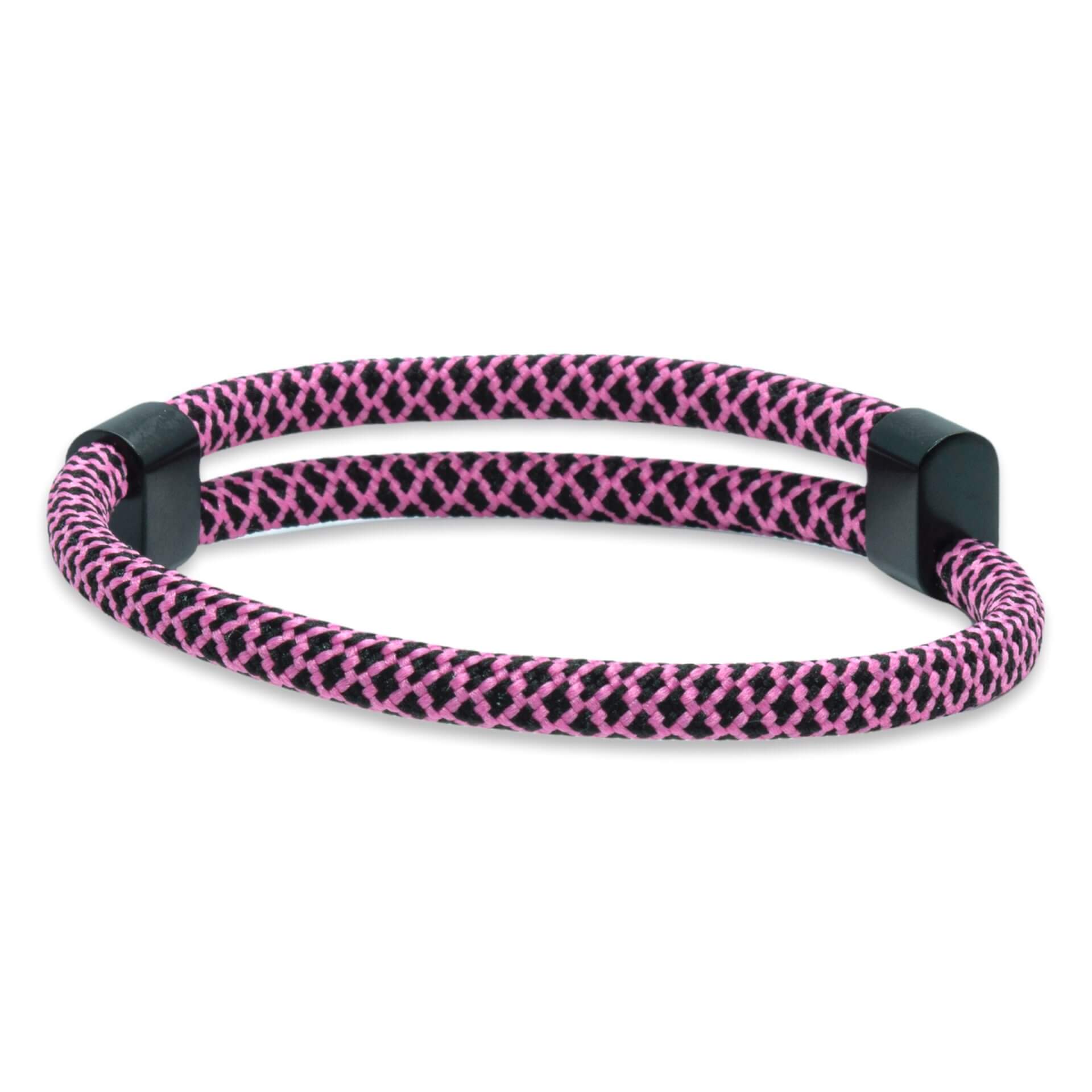 Verstelbaar touw - Zwart Roze (unisex)